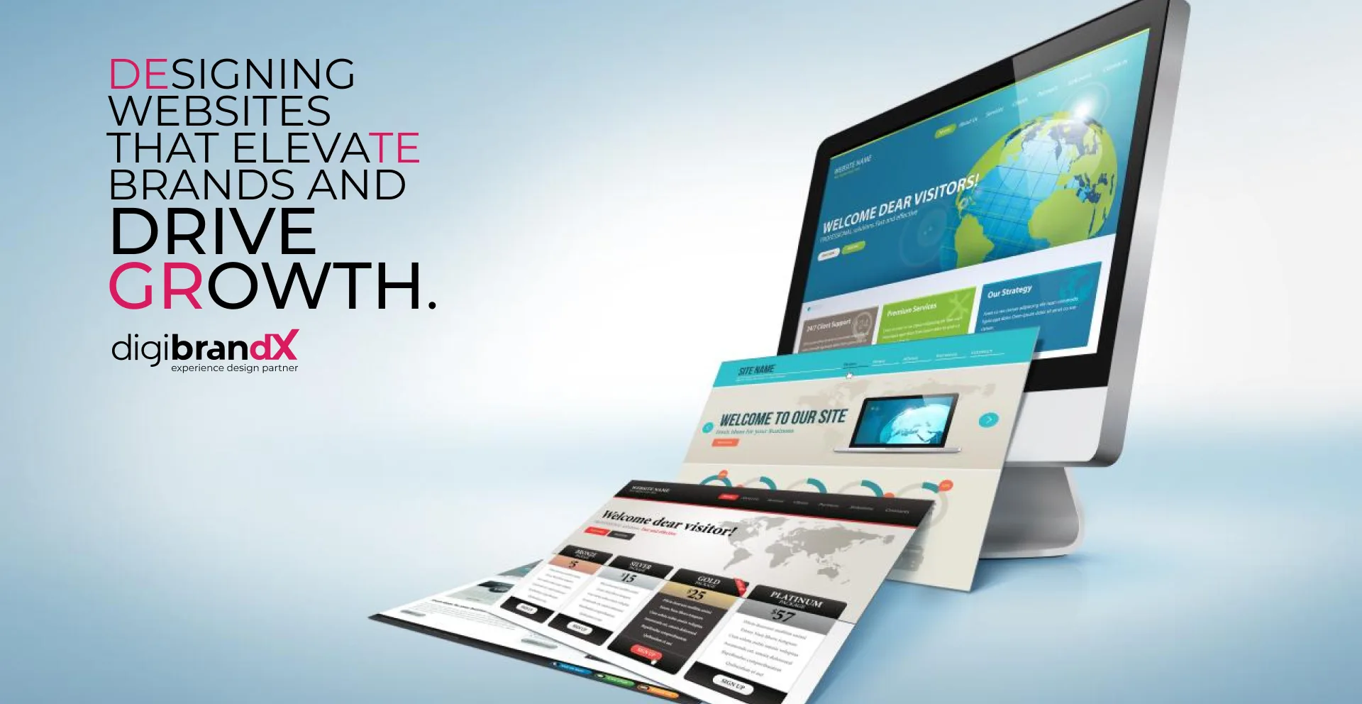 Creative website design with integrated SEO strategies for higher visibility.